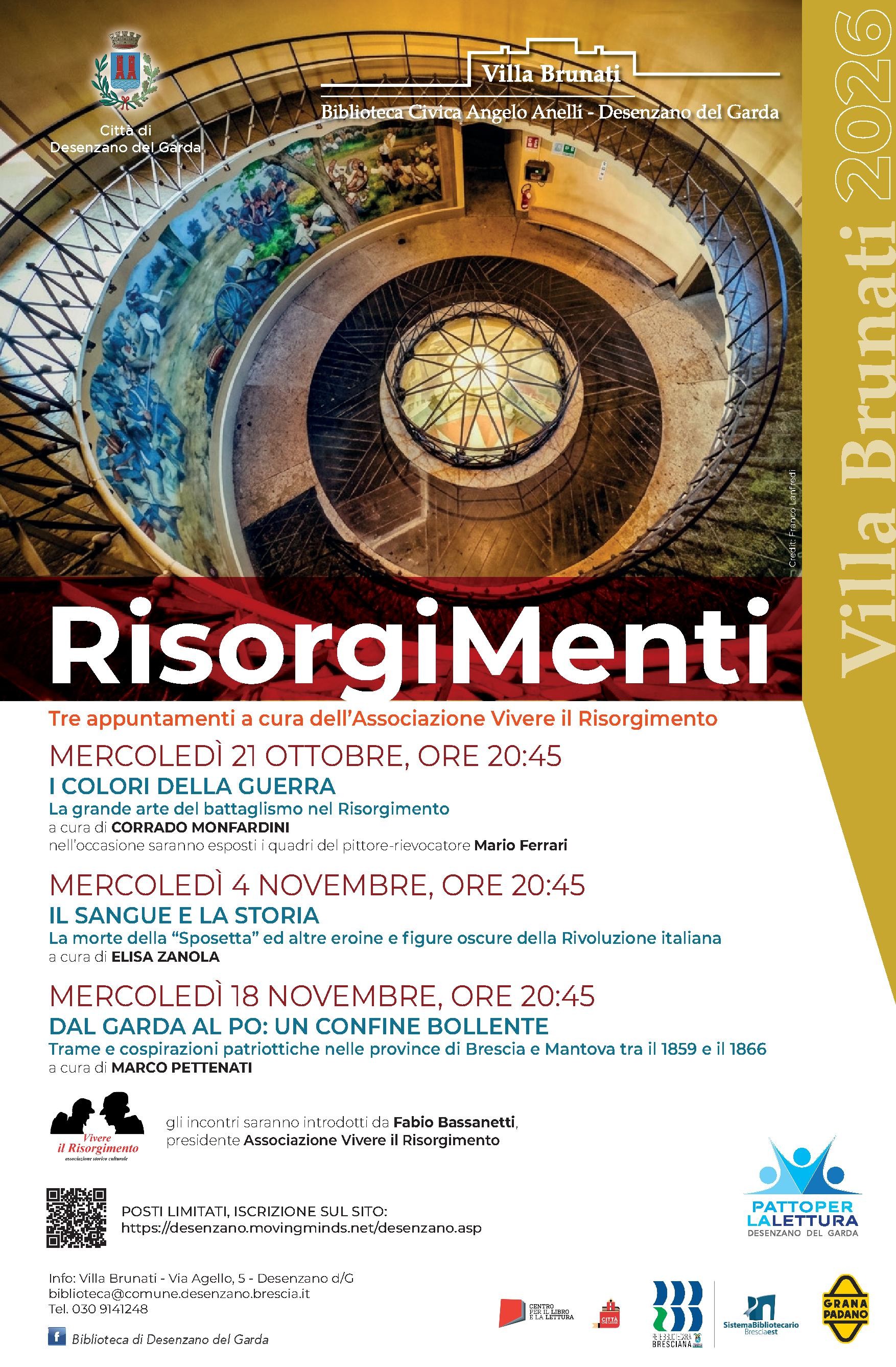 mercoledì 18 novembre, ore 20:45 RisorgiMenti: DAL GARDA AL PO: UN ATMOSFERA BOLLENTE
